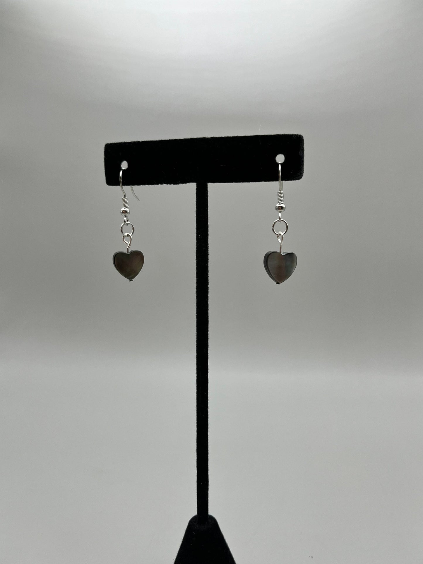 Abalone Heart Earrings