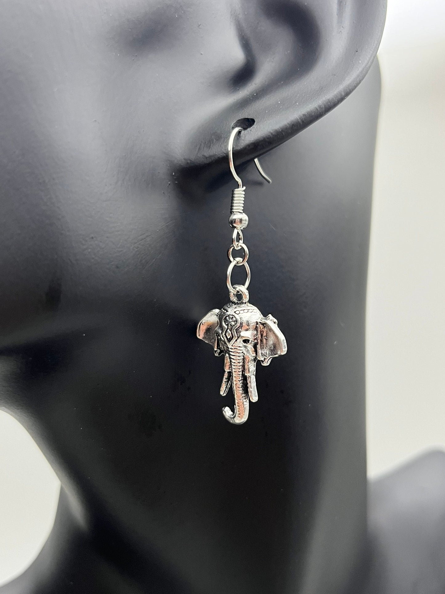 Elephant Face Earrings