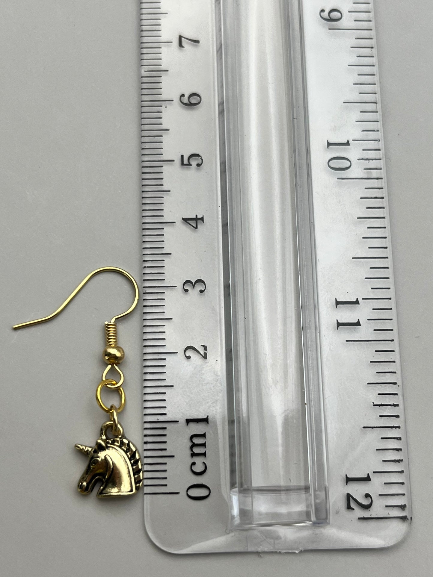 Gold Rainbow & Unicorn Earrings