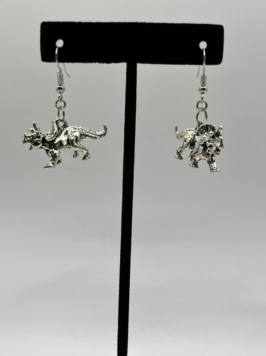 Triceratops Earrings