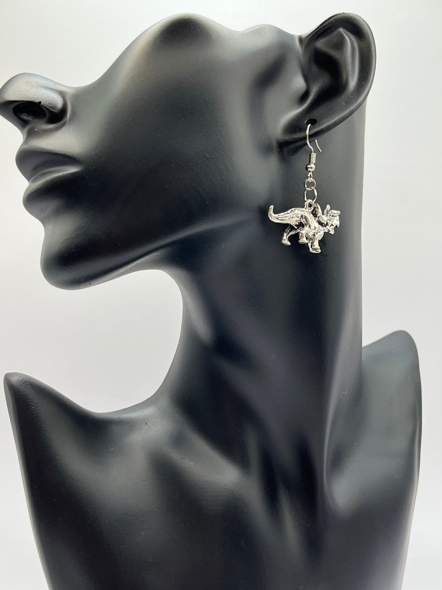 Triceratops Earrings