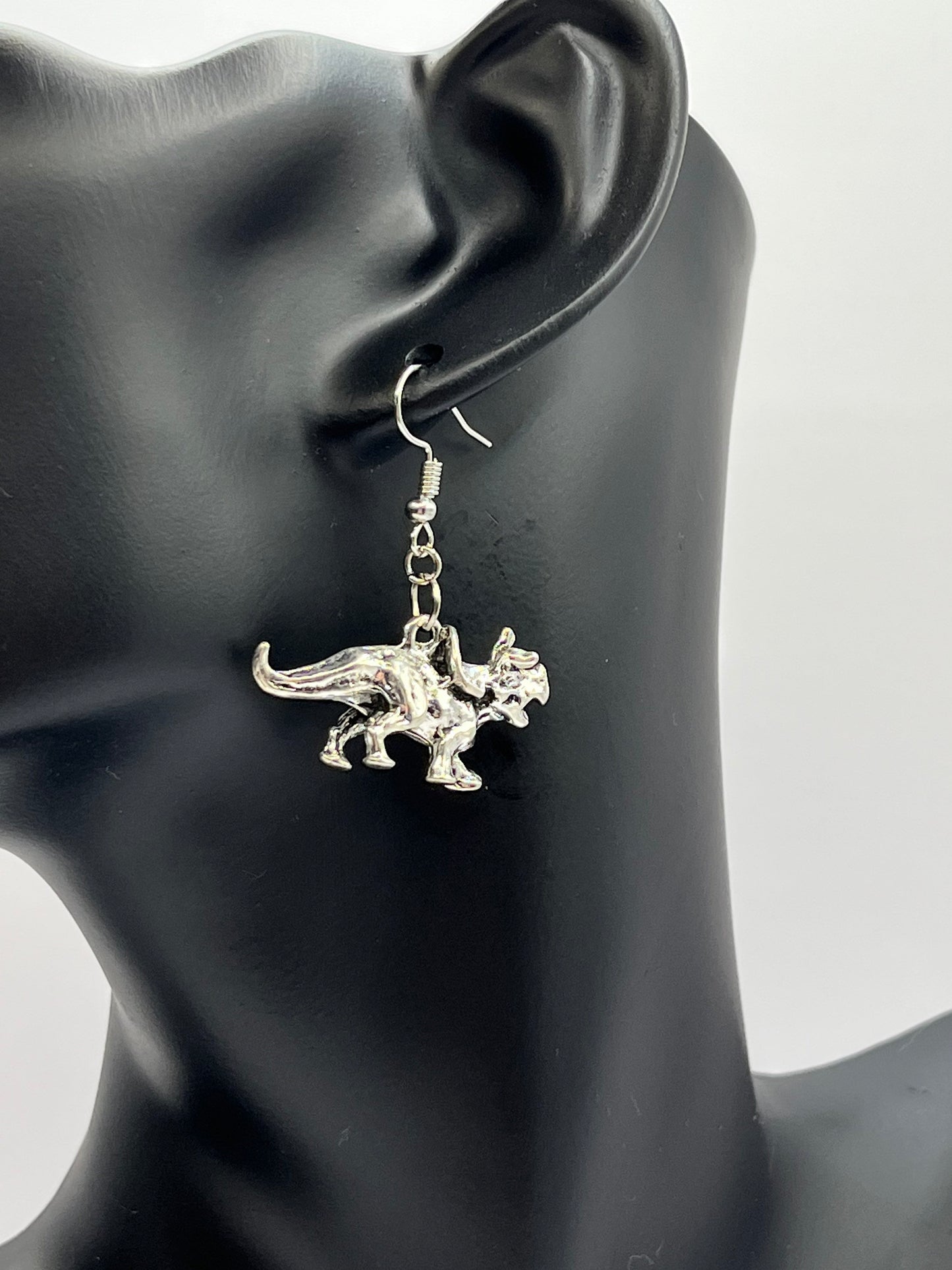 Triceratops Earrings