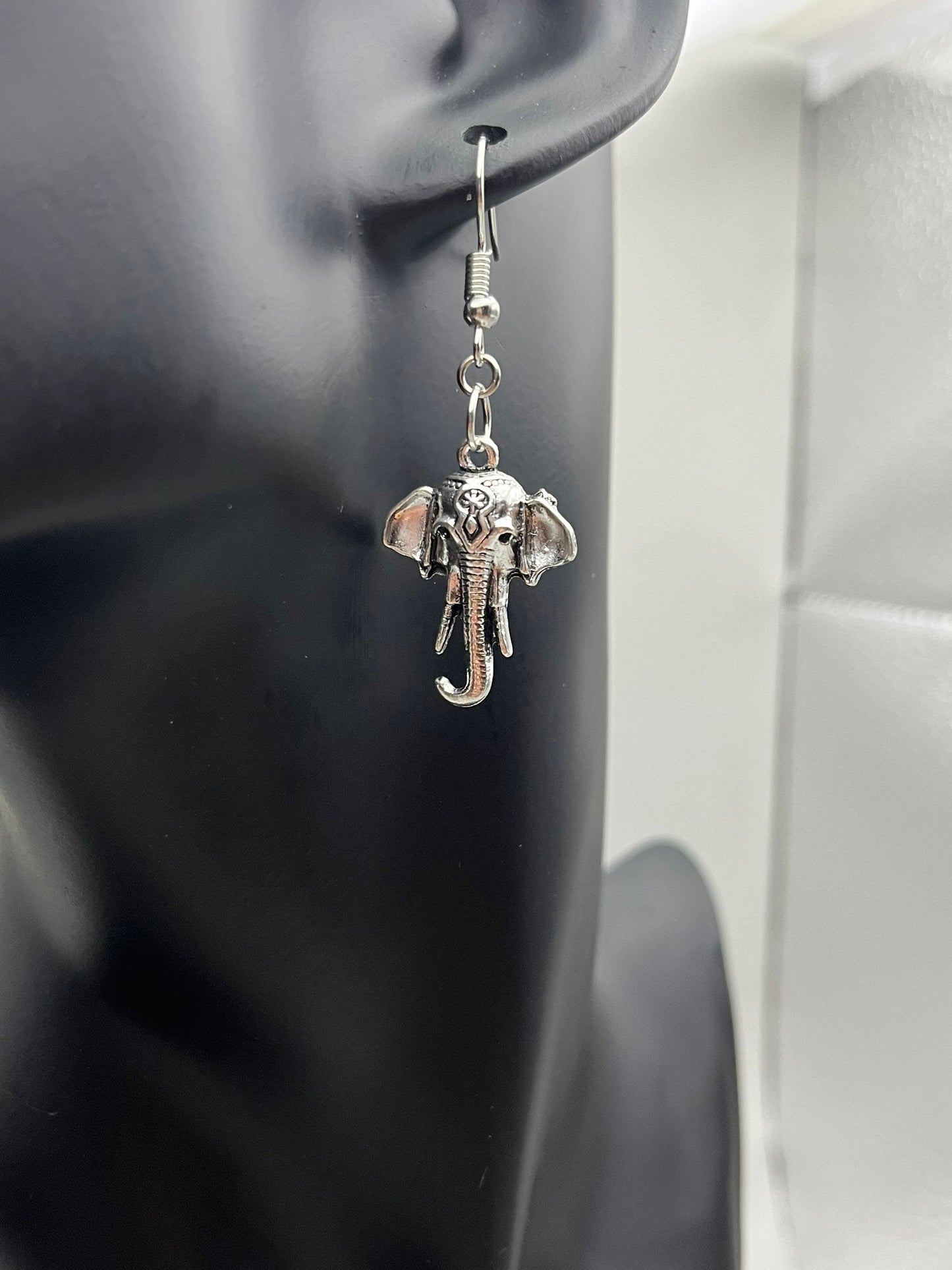 Elephant Face Earrings