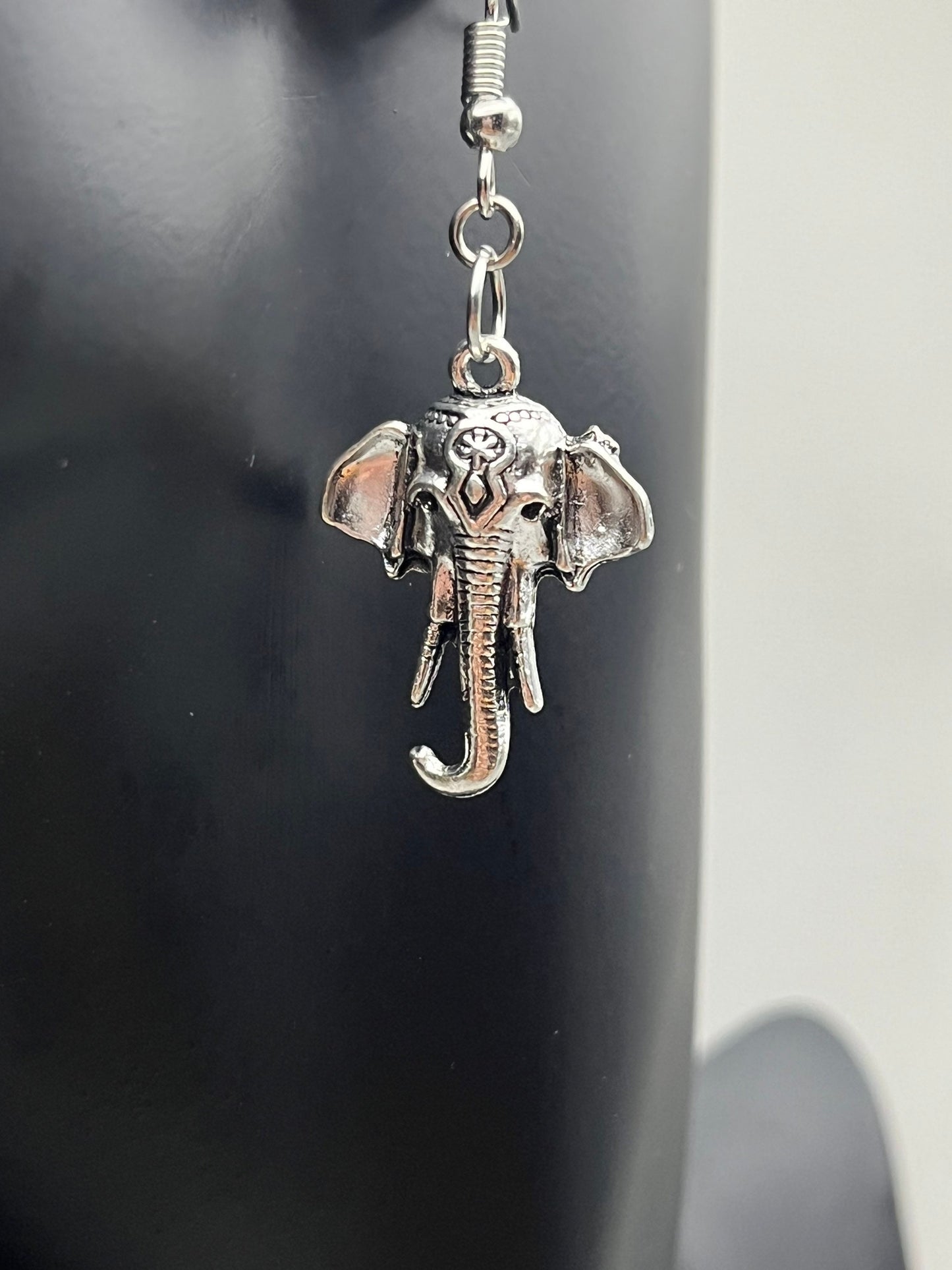 Elephant Face Earrings