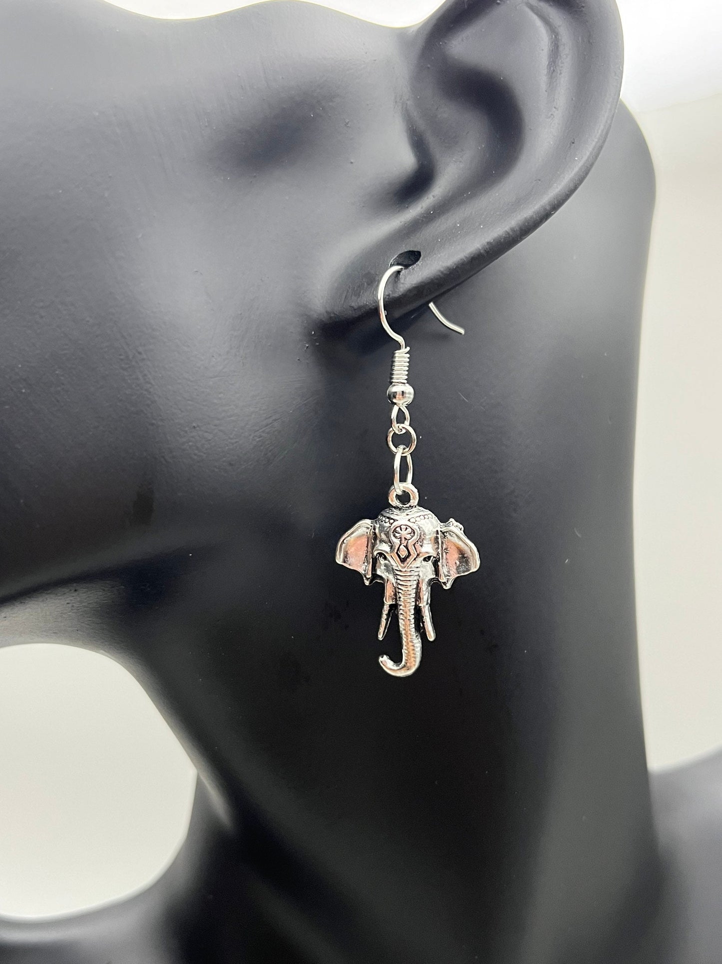 Elephant Face Earrings