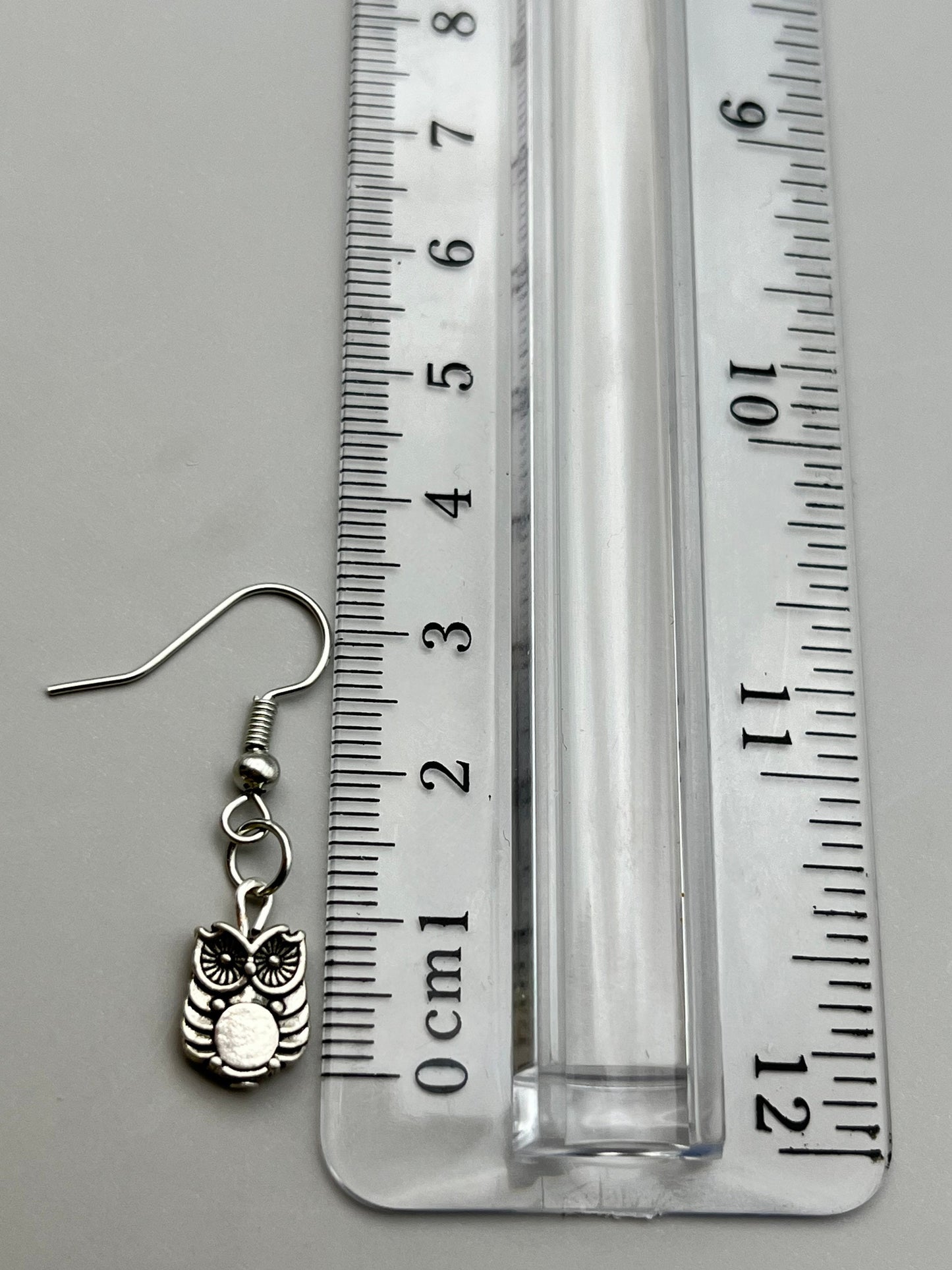 Silver Owl Earrings