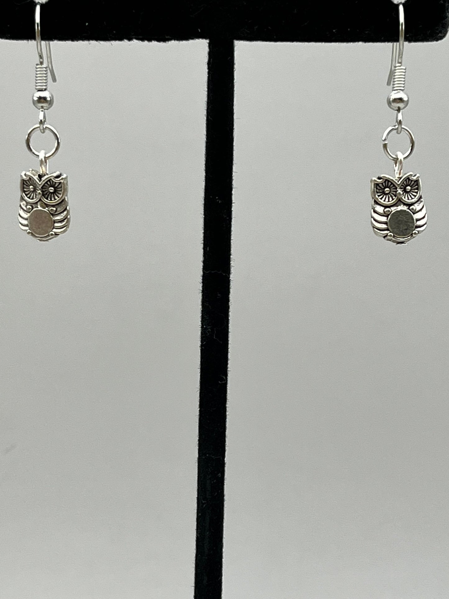 Silver Owl Earrings