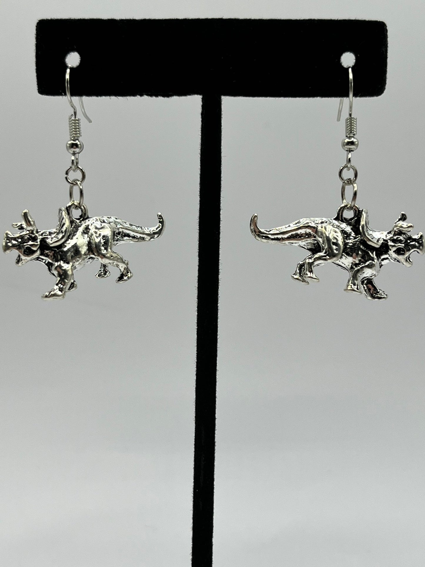 Triceratops Earrings