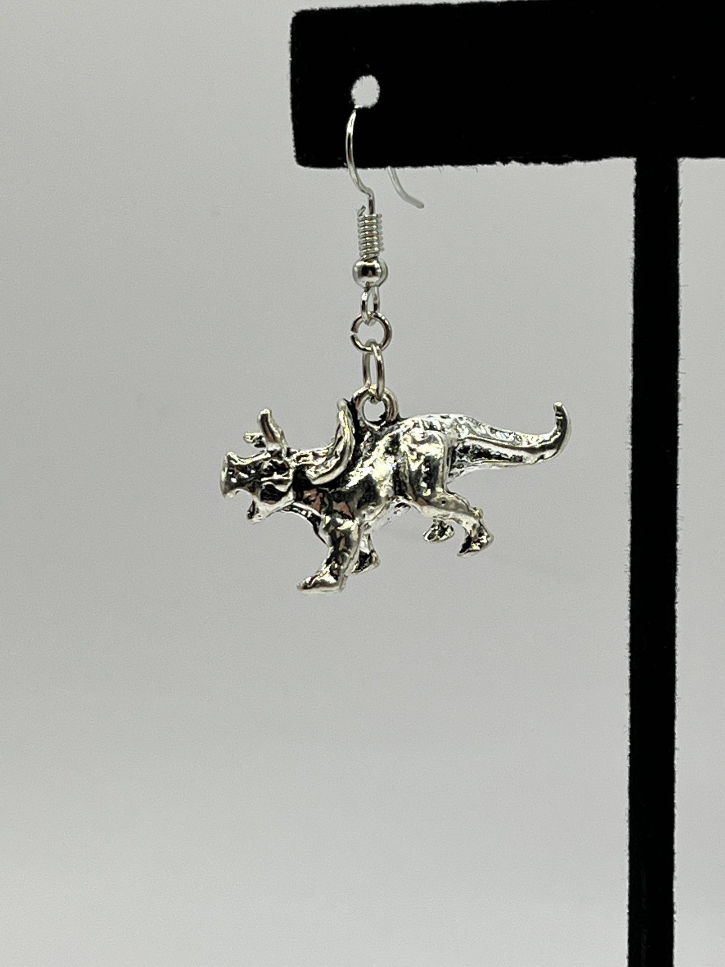 Triceratops Earrings