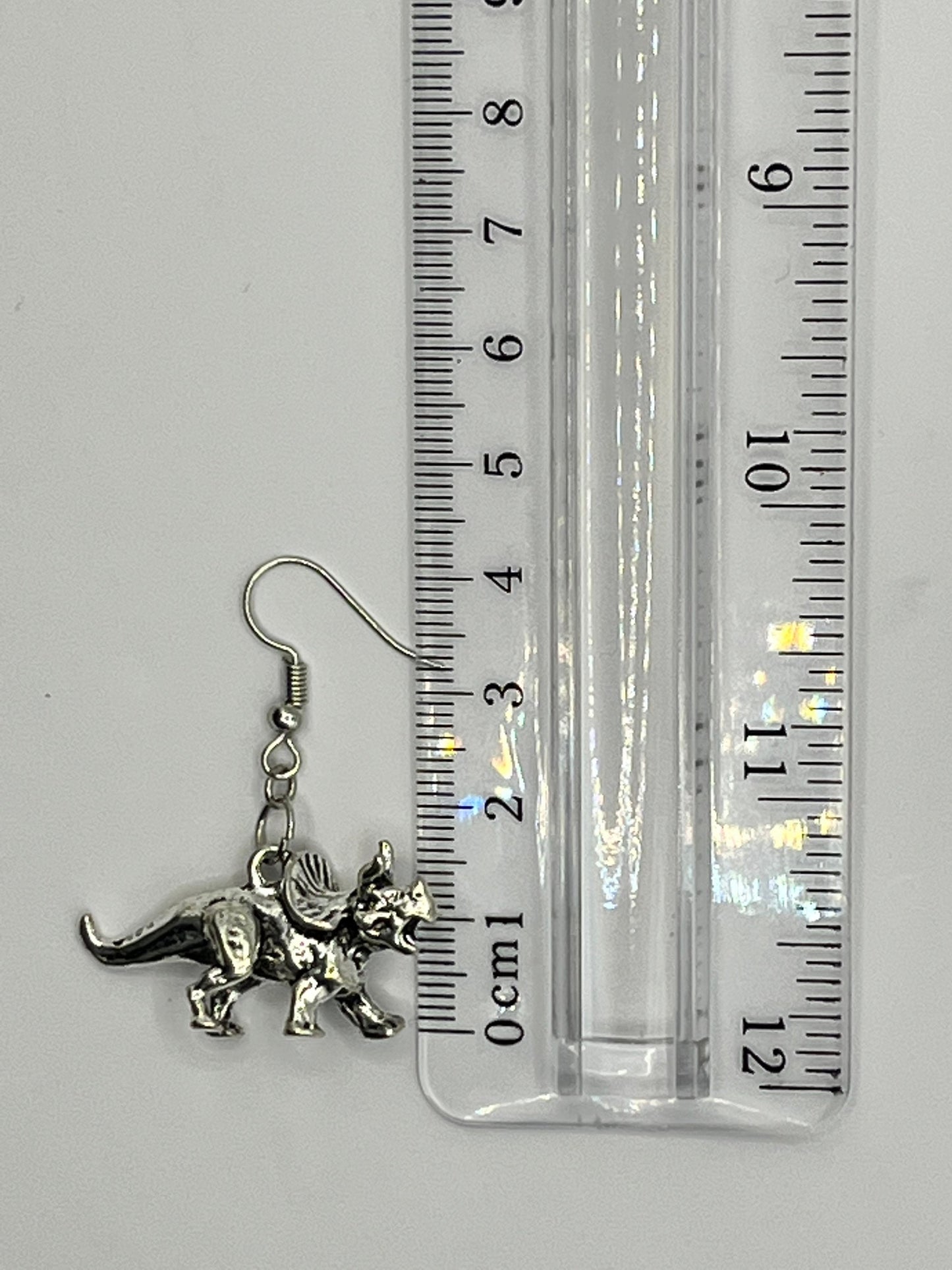 Triceratops Earrings