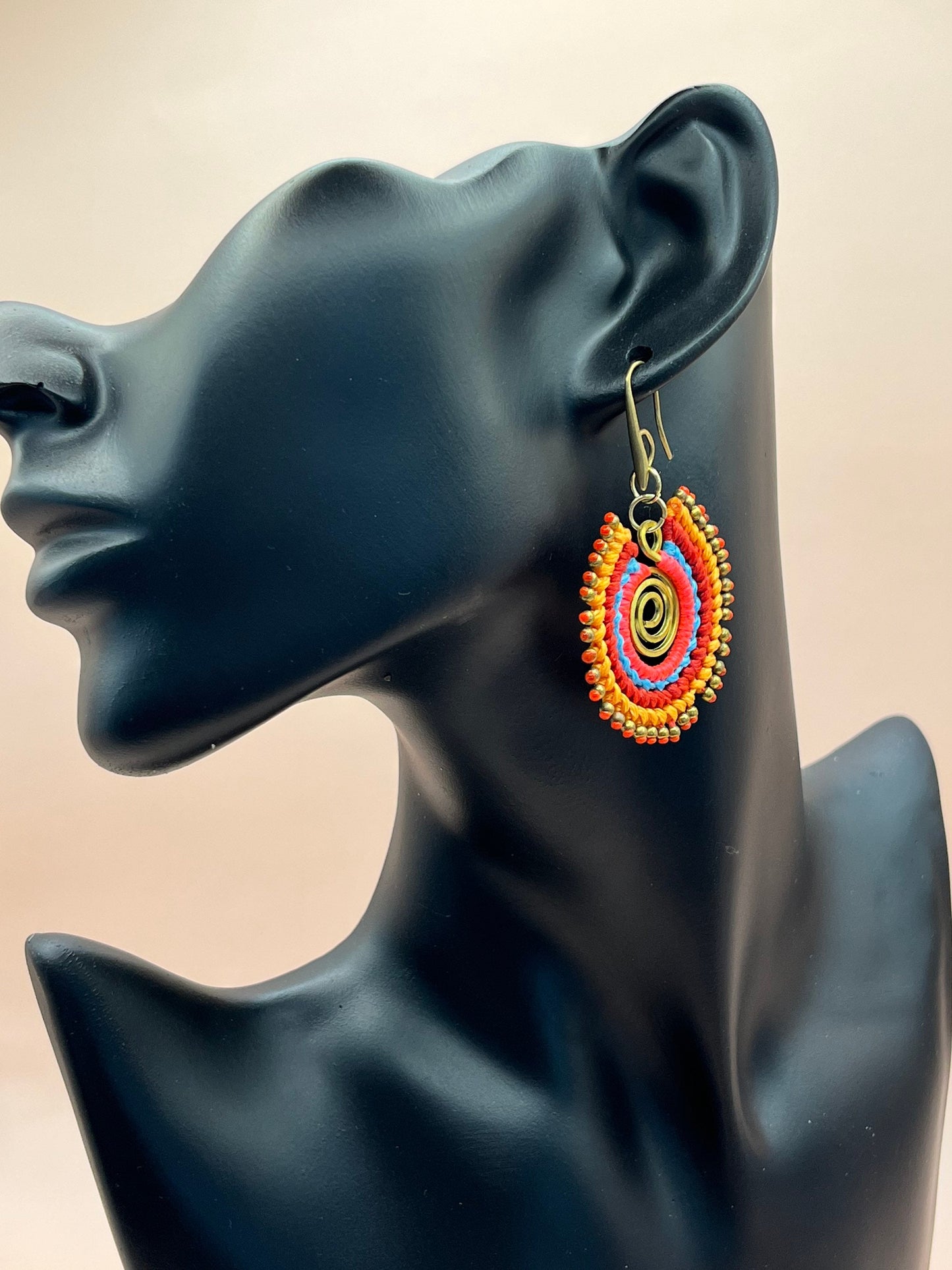 Colorful Spiral Earrings