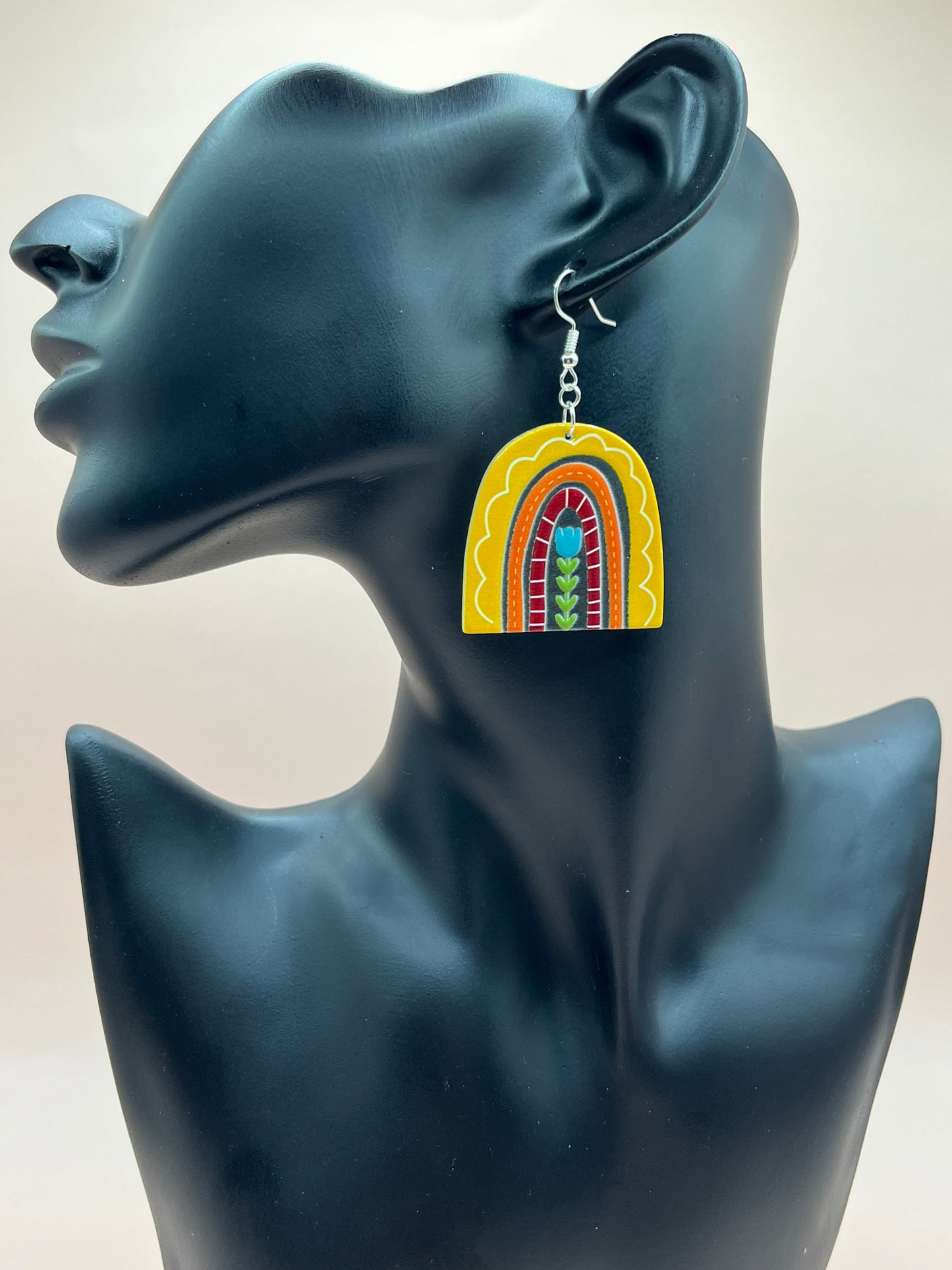 Rainbow & Flower Earrings