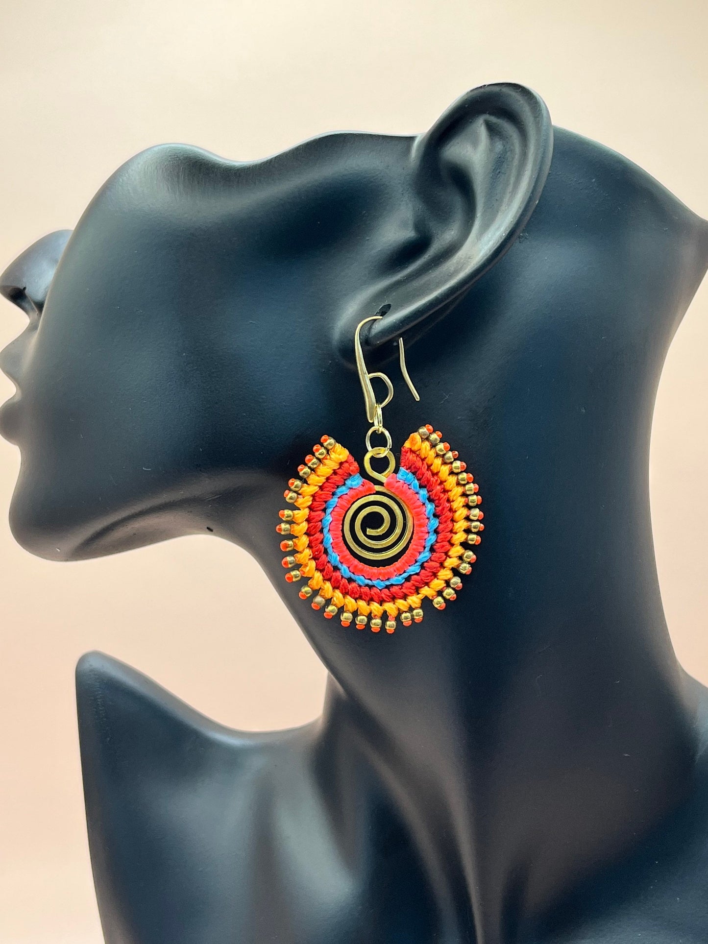 Colorful Spiral Earrings