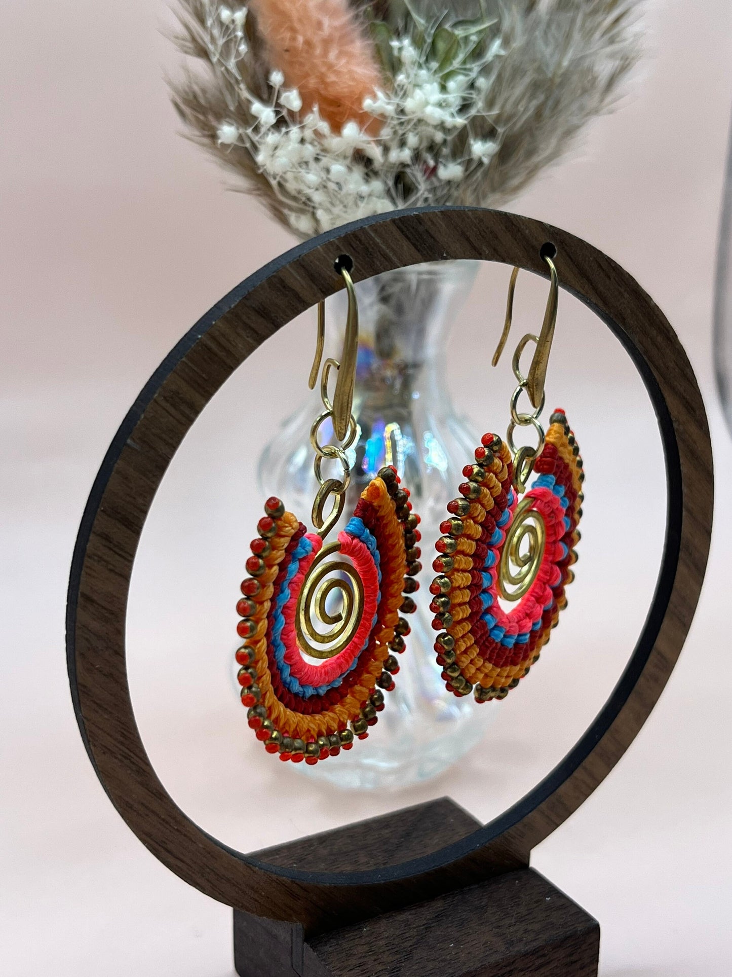 Colorful Spiral Earrings