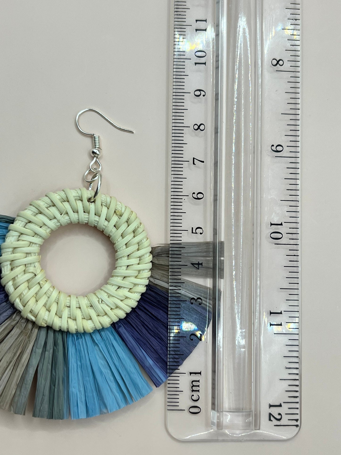 Large Woven Rattan Earrings