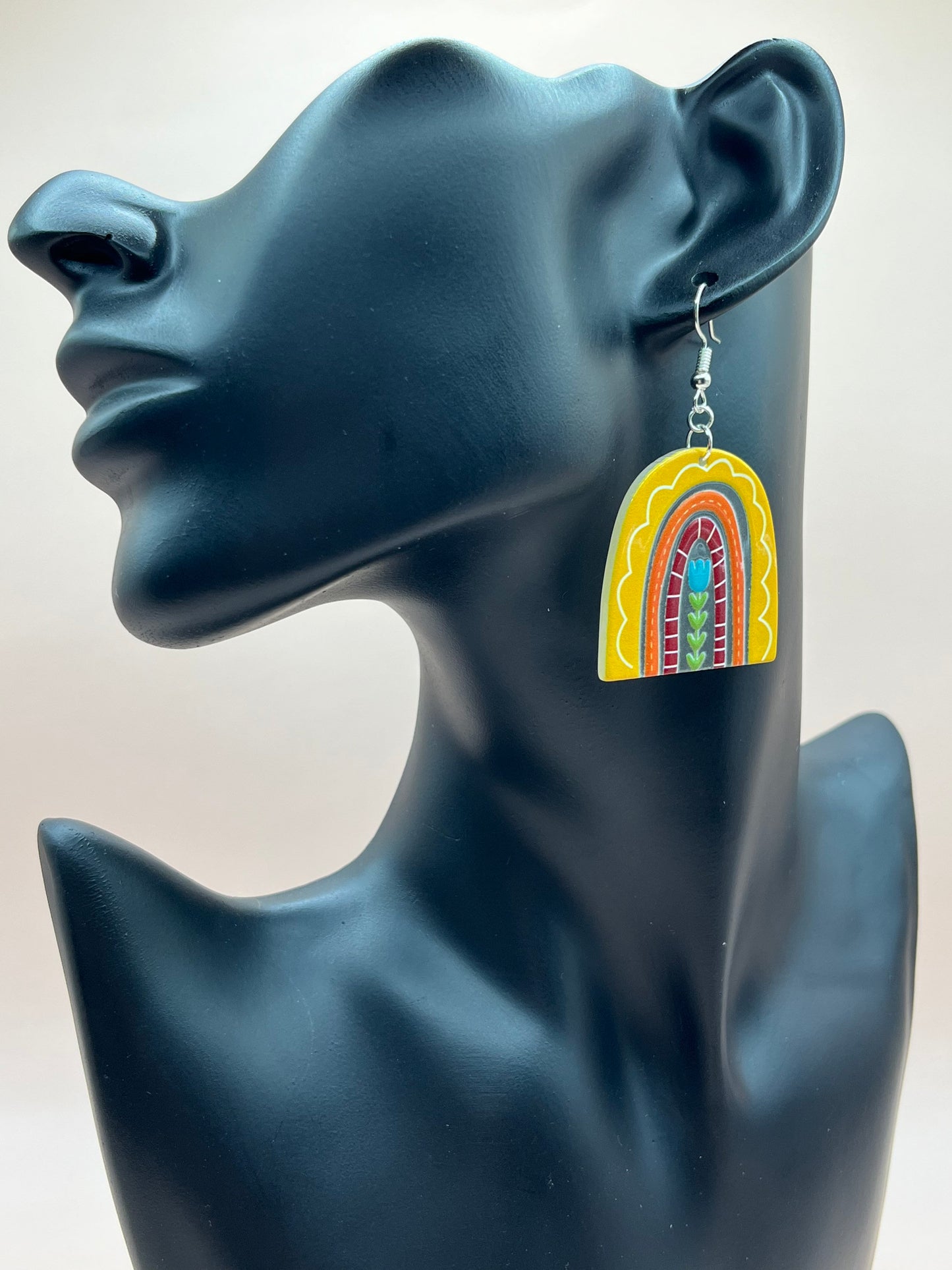 Rainbow & Flower Earrings